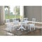 International Concepts Round 36 in Round Extension Dining Table with 4 Emily Chairs, White, 36 in W, 48 in L, 28.9 in H K08-36RXT-C617-4 - alternate 2